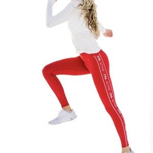 ZYIA Bold Red Leggings